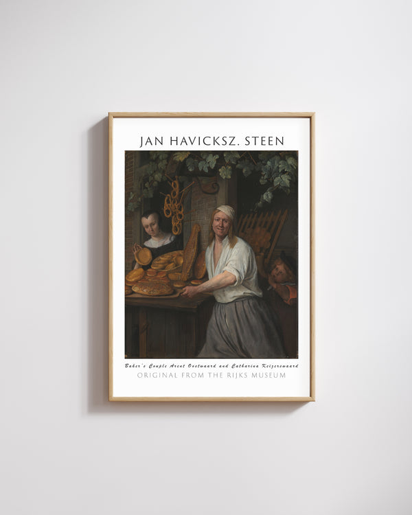 Jan Havicksz. Steen - Fırıncı Çifti poster