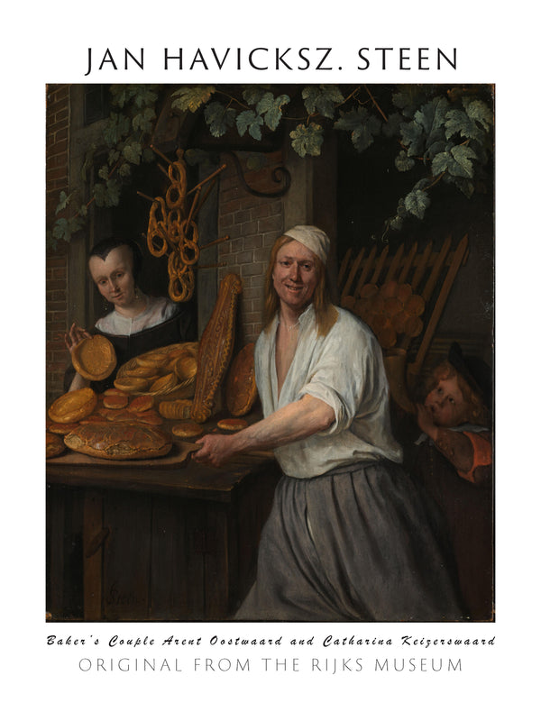 Jan Havicksz. Steen - Fırıncı Çifti fine art baskı
