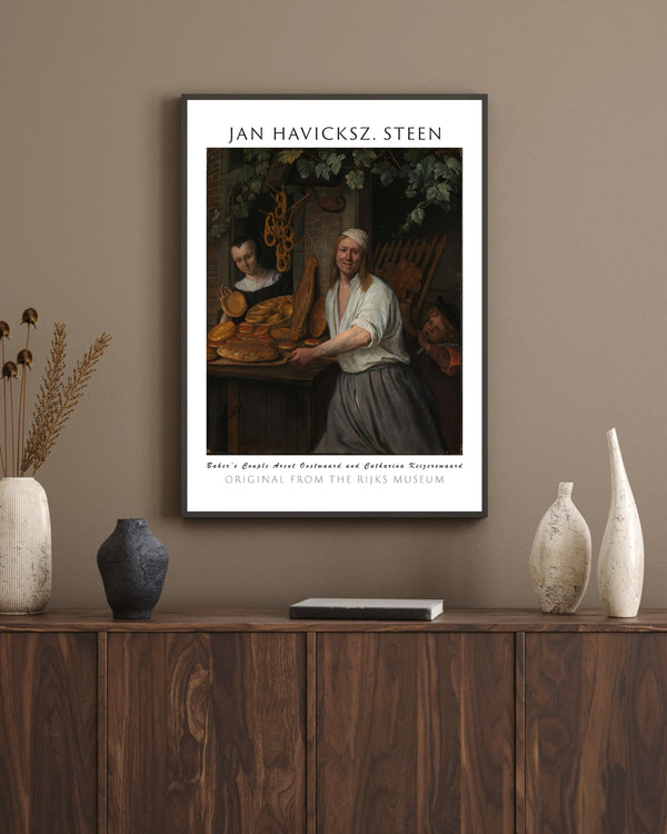 Jan Havicksz. Steen - Fırıncı Çifti çerçeve