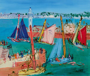 Jean Dufy - Üç Müzisyen Palyaço fine art baskı