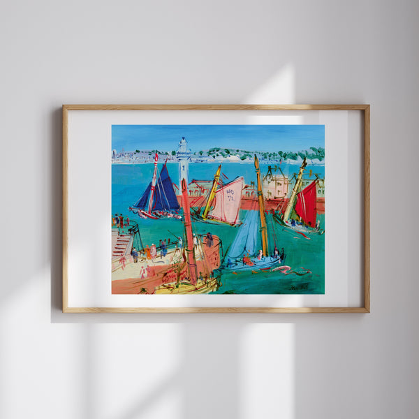 Jean Dufy - Üç Müzisyen Palyaço fine art baskı