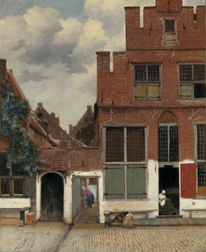 Johannes Vermeer - Delft'teki Küçük Sokak Olarak Bilinen Evlerin Görünümü tablo