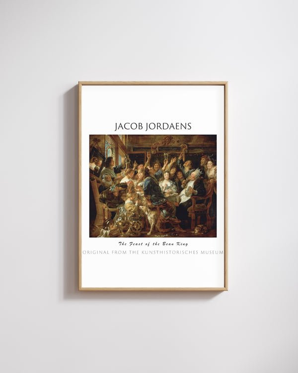 Jacob Jordaens - Fasulye Kralının Şöleni poster