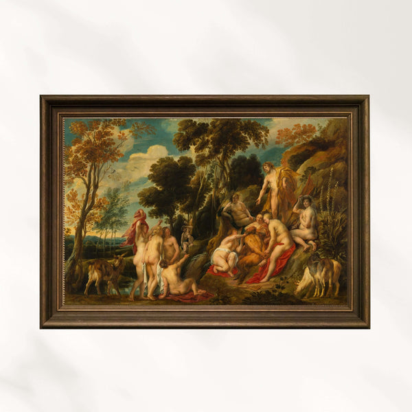 Jacob Jordaens - Pan’ın Sakalını Kesen Nymfler