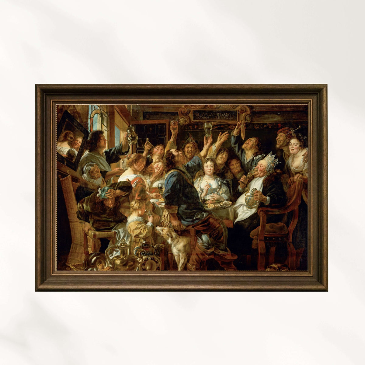 Jacob Jordaens - The Bean King's Feast Fine Art Print – Gige Gallery