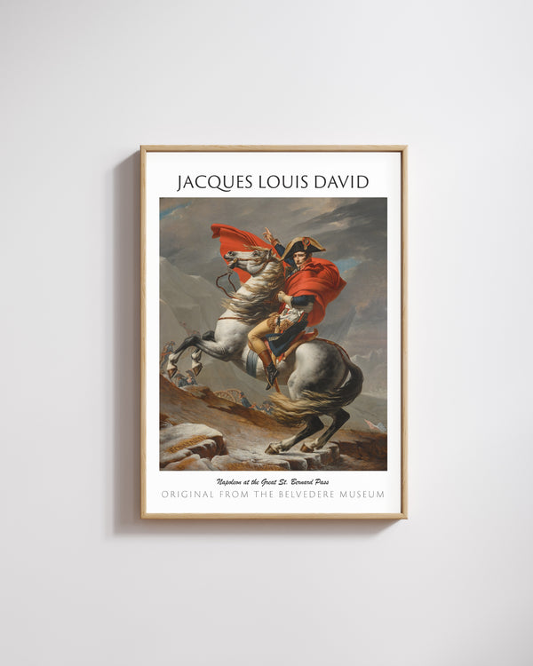 Jacques Louis David-Büyük St. Bernard Geçidi'nde Napolyon poster