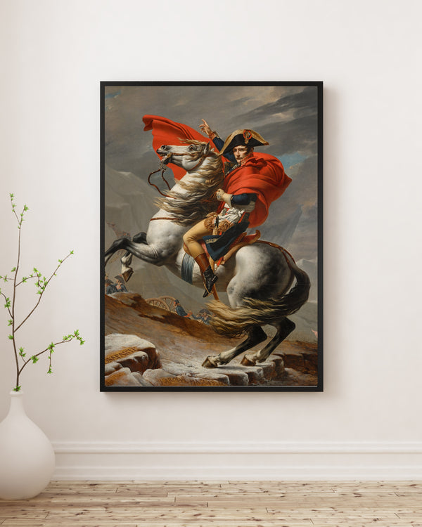 Jacques Louis David - Büyük St. Bernard Geçidi'nde Napolyon poster