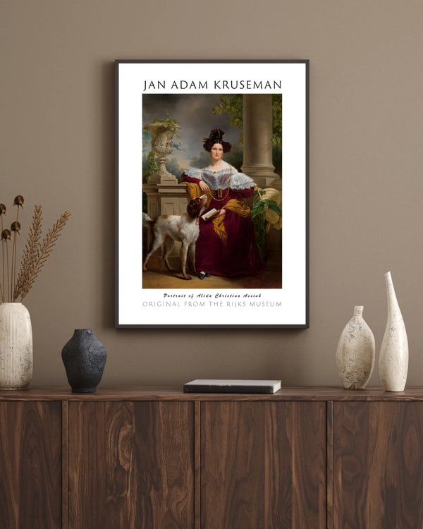 Jan Adam Kruseman - Alida Christina Assink'in Portresi çerçeve
