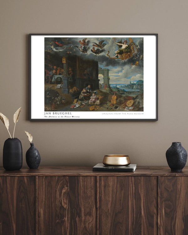 Jan Brueghel the Younger - Gezegen Merkür’ün Çocukları çerçeve