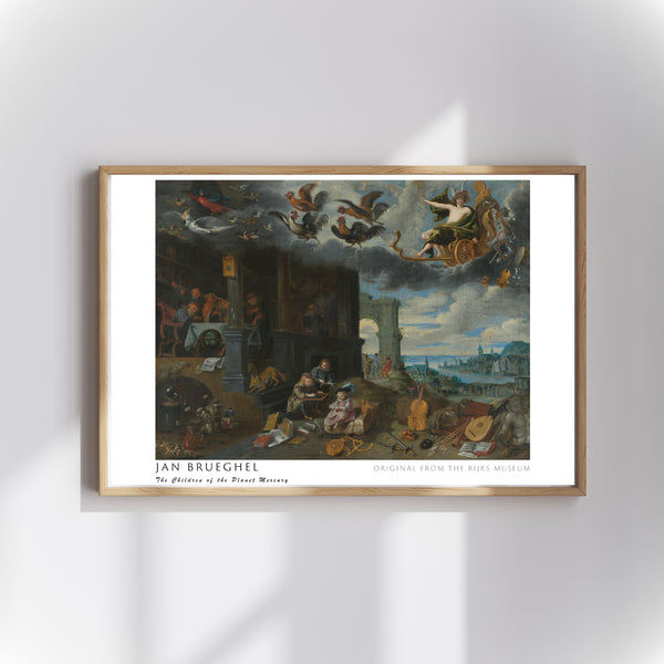 Jan Brueghel the Younger - Gezegen Merkür’ün Çocukları poster