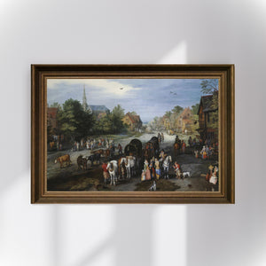 Jan Brueghel the Elder - Schelle Köyü Manzarası Poster