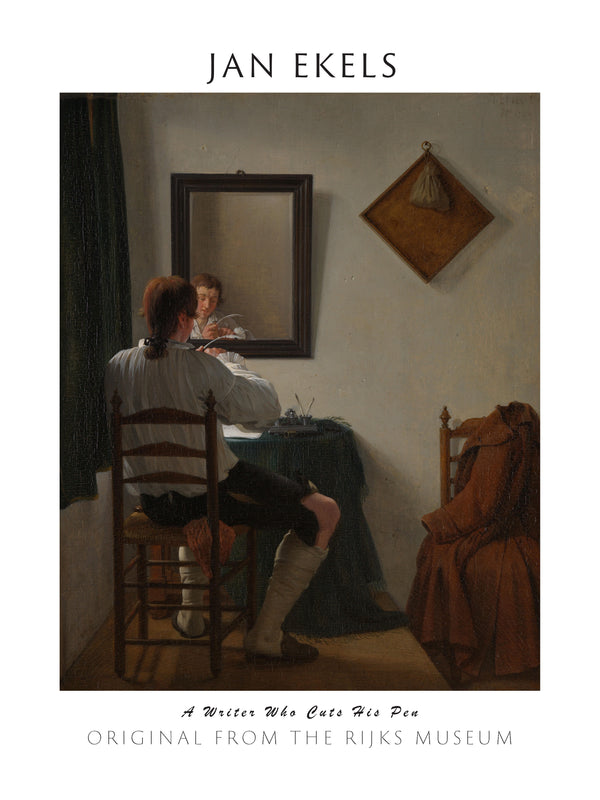 Jan Ekels - Kalemini Hazırlayan Bir Yazar fine art baskı