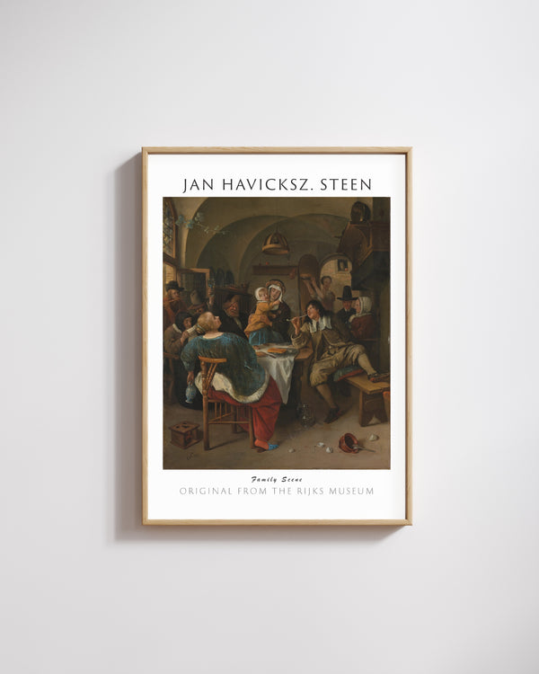 Jan Havicksz. Steen - Aile Sahnesi poster