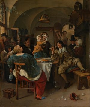 Jan Havicksz. Steen - Aile Sahnesi Tablo