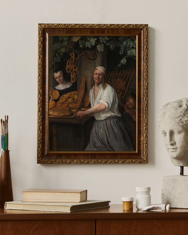 Jan Havicksz. Steen - Fırıncı Çifti Çerçeve