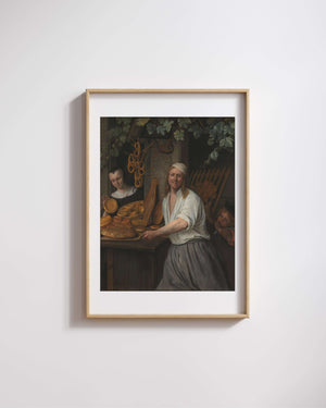 Jan Havicksz Steen - Fırıncı Çifti Fine Art Baskı