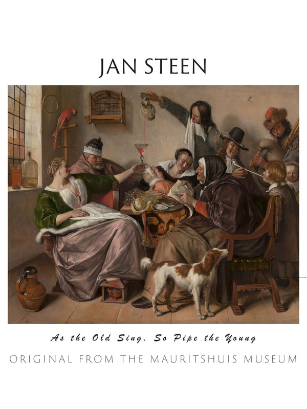 Jan Havicksz. Steen-Yaşlılar Nasıl Şarkı Söylerse, Gençler de Öyle Çalar fine art baskı