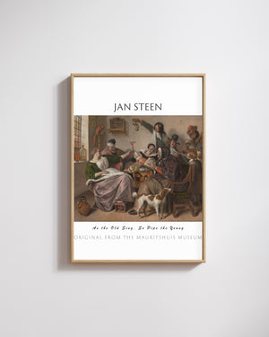 Jan Havicksz. Steen-Yaşlılar Nasıl Şarkı Söylerse, Gençler de Öyle Çalar poster