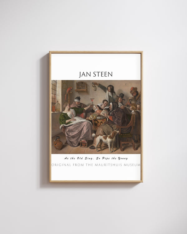 Jan Havicksz. Steen-Yaşlılar Nasıl Şarkı Söylerse, Gençler de Öyle Çalar poster