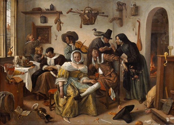 Jan Havicksz. Steen - Lükse Dikkat Et tablo