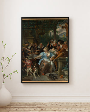 Jan Havicksz. Steen - Terastaki Şen İnsanlar Poster