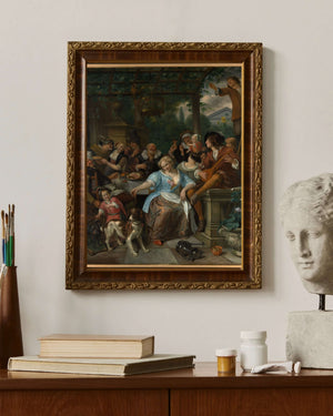 Jan Havicksz. Steen - Terastaki Şen İnsanlar Çerçeve