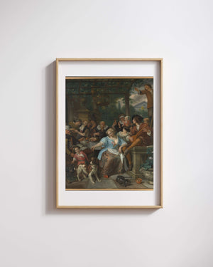 Jan Havicksz. Steen - Terastaki Şen İnsanlar Fine Art Baskı