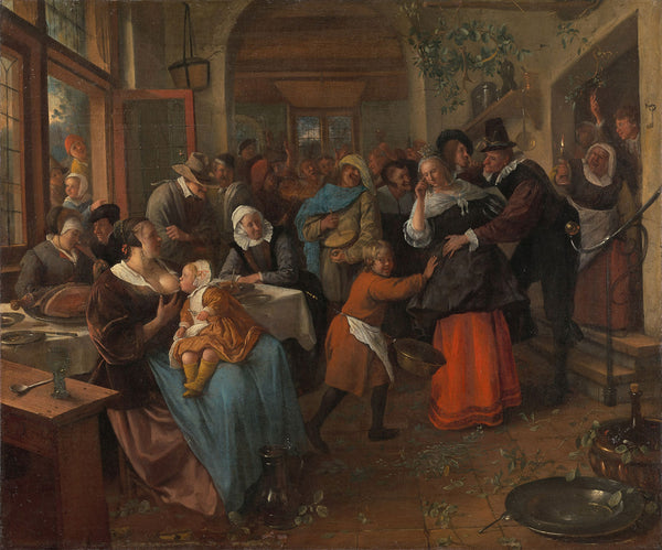 Jan Havicksz. Steen - Aldatılan Damat tablo