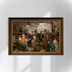 Jan Havicksz. Steen - Dans Eden Çift Poster