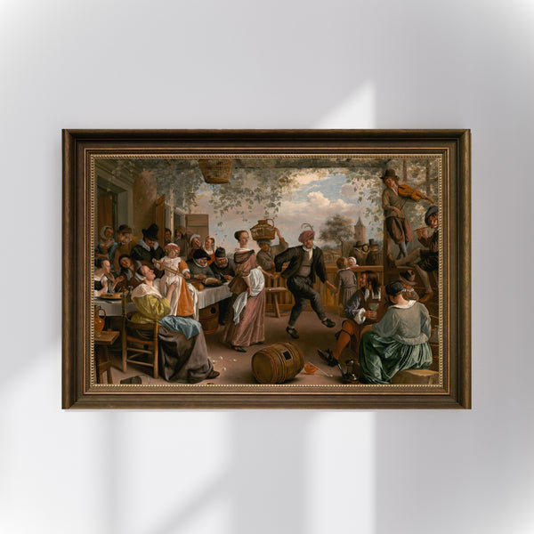 Jan Havicksz. Steen - Dans Eden Çift Poster