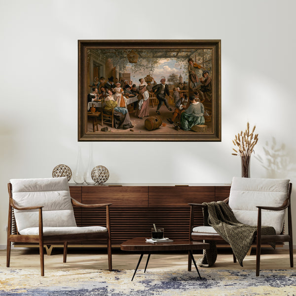 Jan Havicksz. Steen - Dans Eden Çift Fine Art Baskı