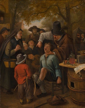 Jan Havicksz. Steen-Diş Çeken Adam tablo