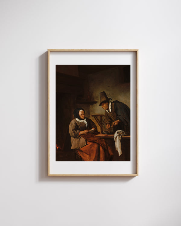 Jan Havicksz. Steen - Mum Yapımcıları fine art baskı