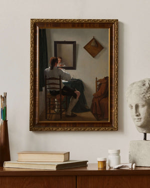 Jan Ekels - Kalemini Hazırlayan Bir Yazar fine art baskı