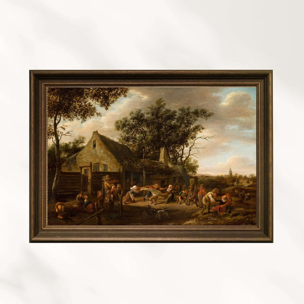 Jan Havicksz. Steen - Bir Hanın Önünde Dans Eden Köylüler