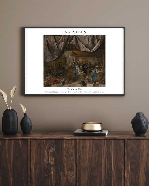 Jan Havicksz. Steen-İnsanın Hayatı çerçeve