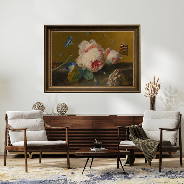 Jan van Huysum - Çiçekli Natürmort fine art baskı