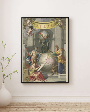 Jan van Munnickhuysen - Kürenin Yanında Neptün ve Kybele Poster