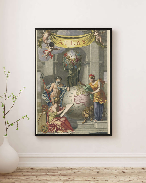 Jan van Munnickhuysen - Kürenin Yanında Neptün ve Kybele Poster