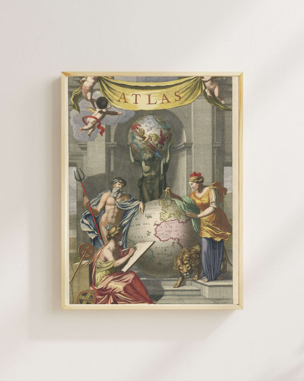 Jan van Munnickhuysen - Kürenin Yanında Neptün ve Kybele Fine Art Baskı