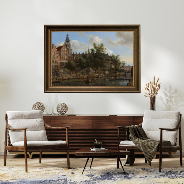 Jan van der Heyden - Amsterdam Manzarası fine art baskı