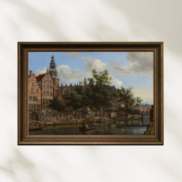 Jan van der Heyden - Amsterdam Manzarası poster