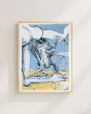 Salvador Dalí - Pétomane Kavanozu - Pantagruel fine art baskı