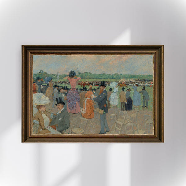 Jean-Louis Forain - Longchamp Yarışları Poster