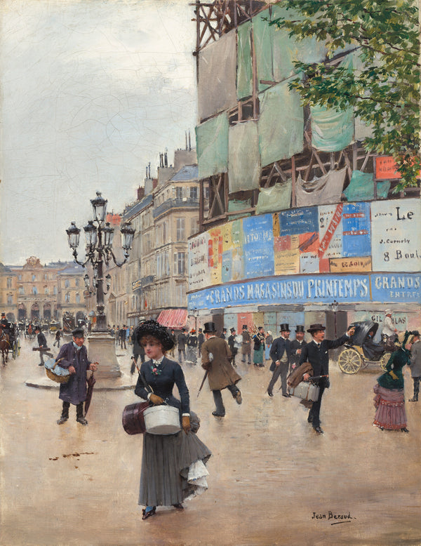 Jean Béraud - Paris Rue du Havre Tablo