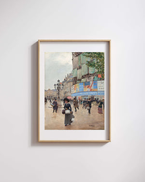 Jean Béraud - Paris Rue du Havre Fine Art Baskı