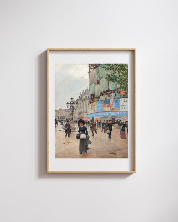 Jean Béraud - Paris Rue du Havre Fine Art Baskı