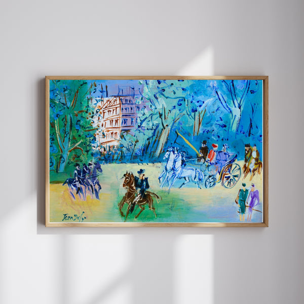 Jean Dufy - Bois de Boulogne'da Gezinti fine art baskı