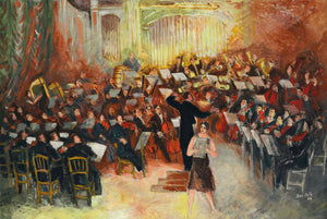 Jean Dufy - Salle Gaveau - Büyük Orkestra fine art baskı