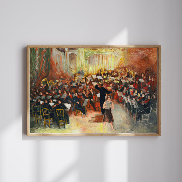 Jean Dufy - Salle Gaveau - Büyük Orkestra fine art baskı